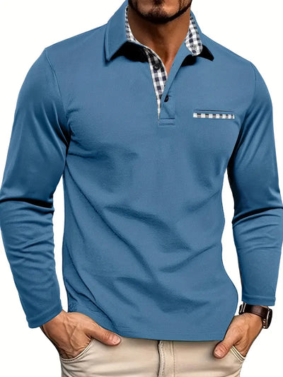 Charel | Long Sleeve Polo Shirt for Men – Stylish and Versatile-4