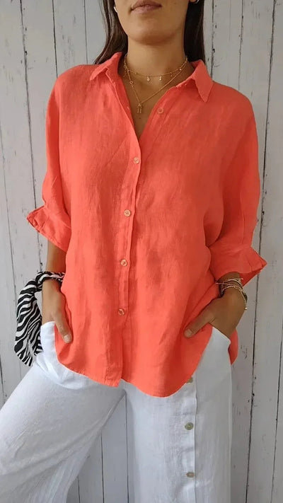 Isabella | Chic Linen Blouse