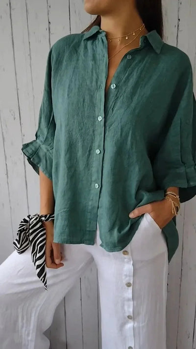 Isabella | Chic Linen Blouse