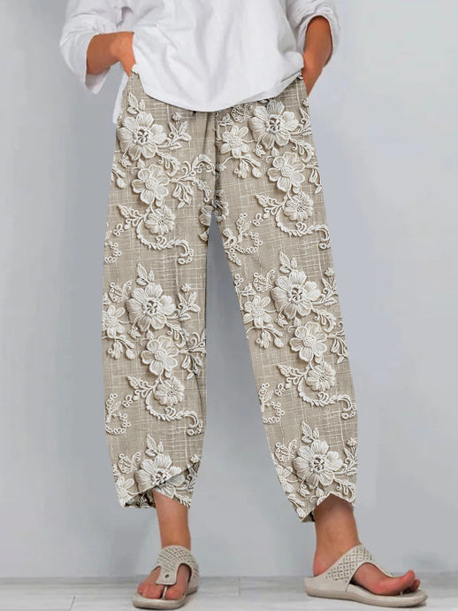 Seraya | Relaxed Floral Printed Pants 1