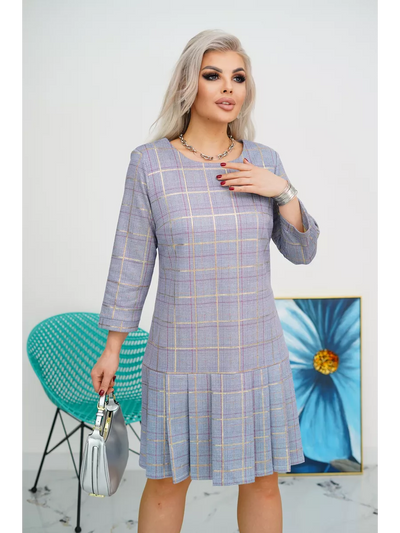 Tara | A-Line Checkered Dress for Women - Stylish Summer & Party Wear 1