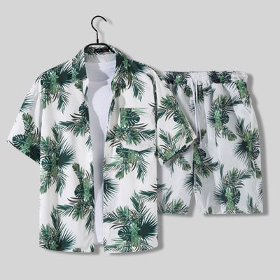 Variant image for Jorden | Summer Set for Men - Tropical Shirt and Shorts Ensemble-73