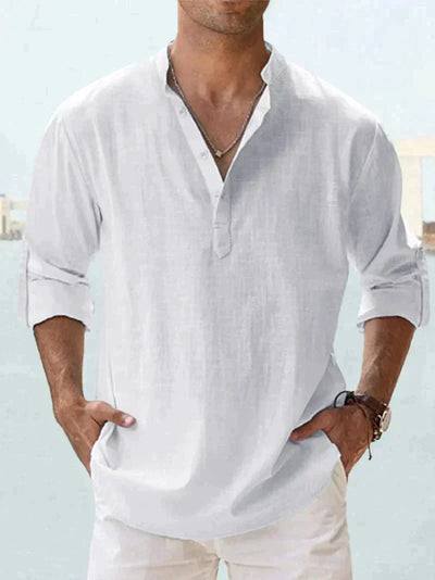 Rio | Men's Linen Shirt - Casual Sophistication-6