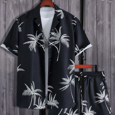 Jorden | Summer Set for Men - Tropical Shirt and Shorts Ensemble 2