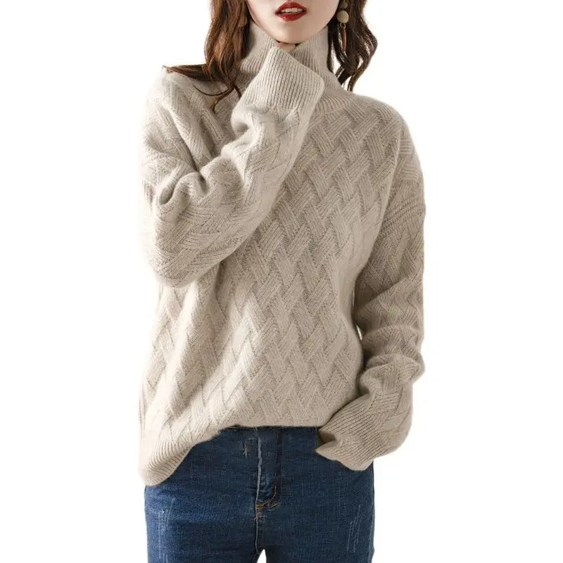 Charlotte | Luxe cashmere turtleneck sweater