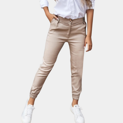 Alana | High waisted pants with stretch fabric