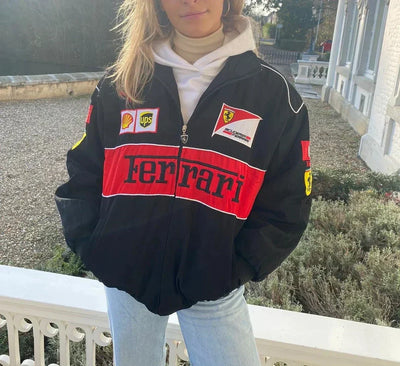 Abby | Sporty Style Ferrari Racer Jacket