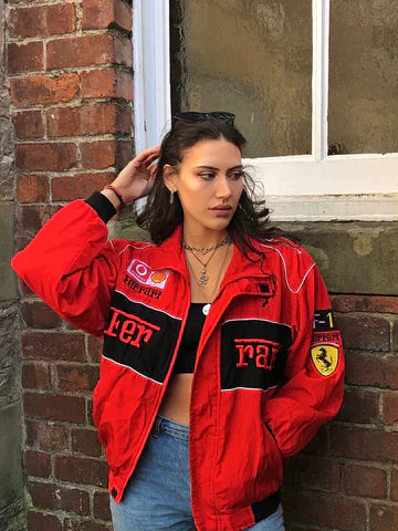 Abby | Sporty Style Ferrari Racer Jacket