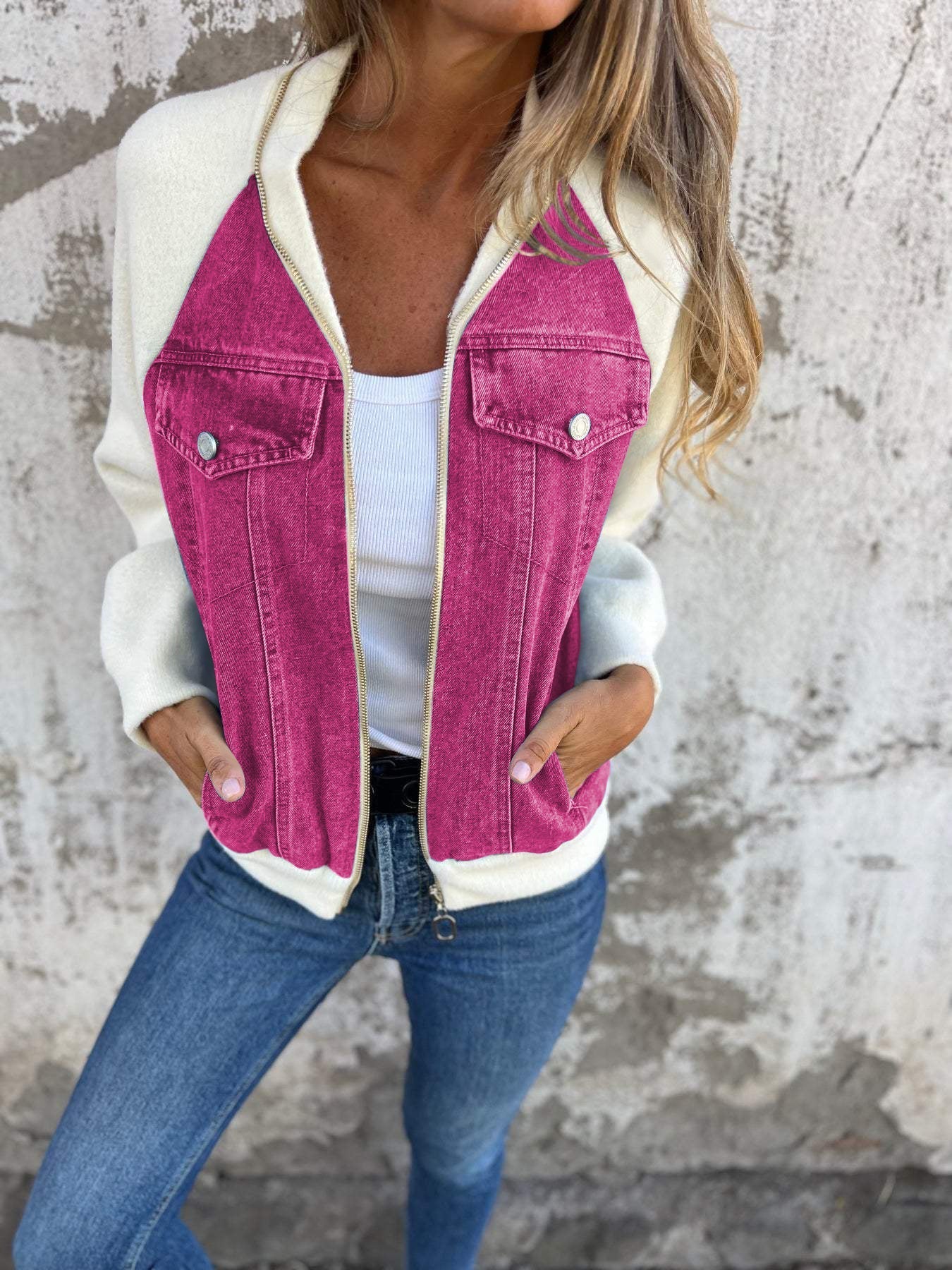 Brianna | Two-colored stylish jacket