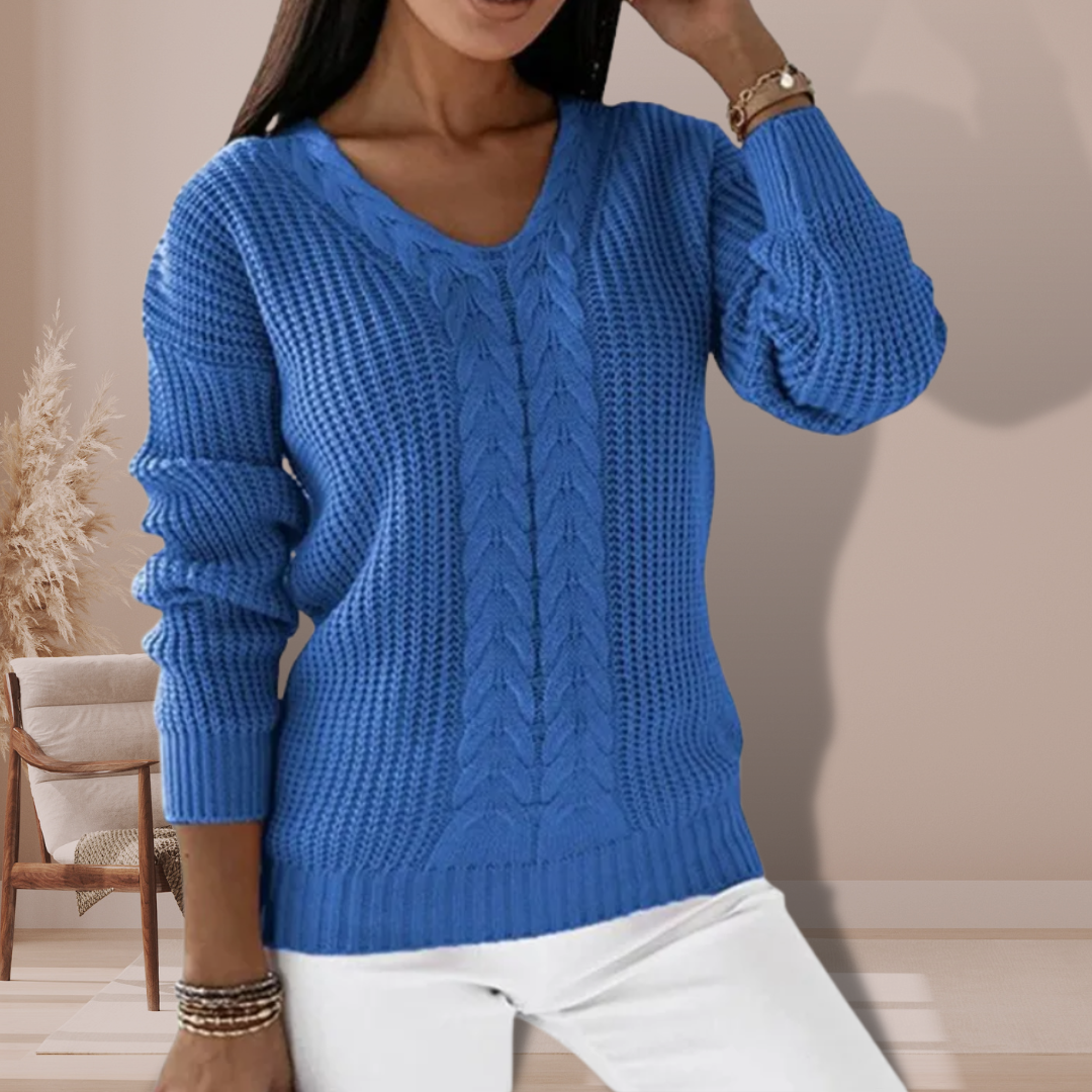 Sophie | V-neck Knitted Sweater