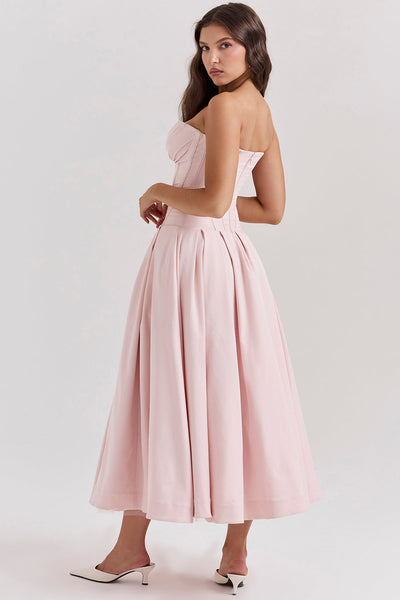 Isla | Ballerina strapless midi dress