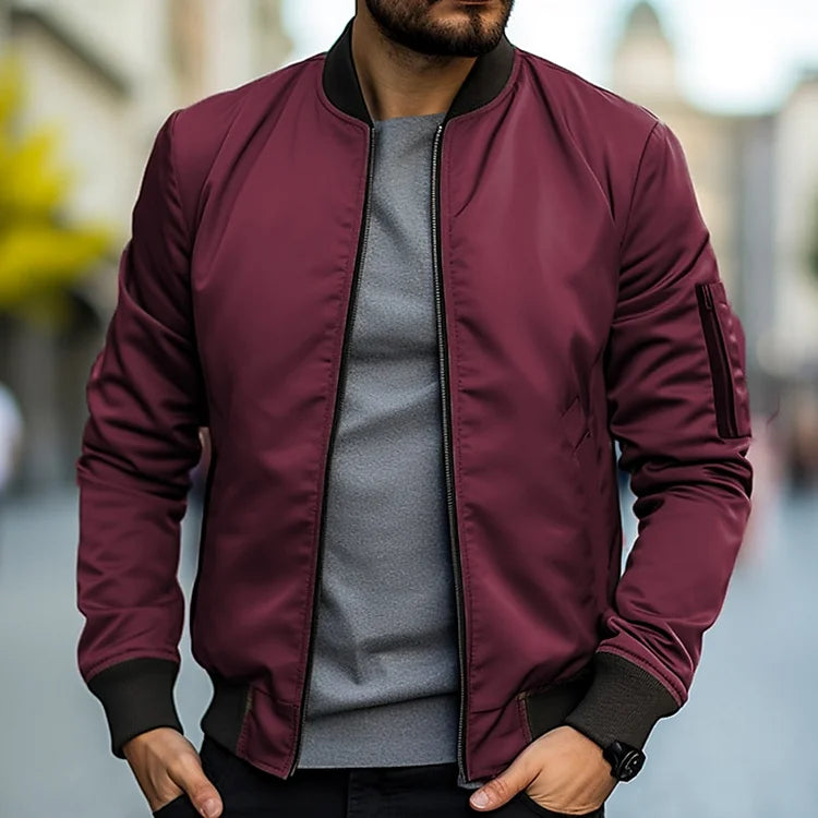 Hayes | Men's Bomber Jacket - Stylish, Lightweight, Versatile-5