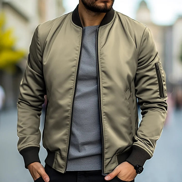 Hayes | Men's Bomber Jacket - Stylish, Lightweight, Versatile-1