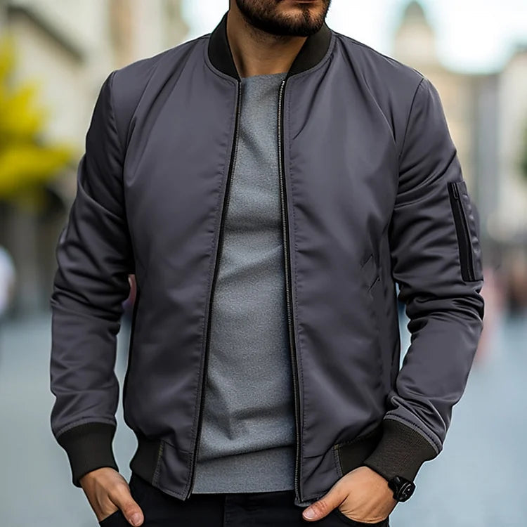 Hayes | Men's Bomber Jacket - Stylish, Lightweight, Versatile-3