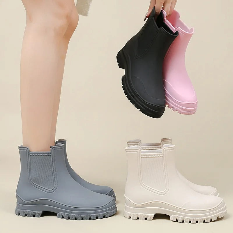 Ruby | Luxury semi-high waterproof rain boots