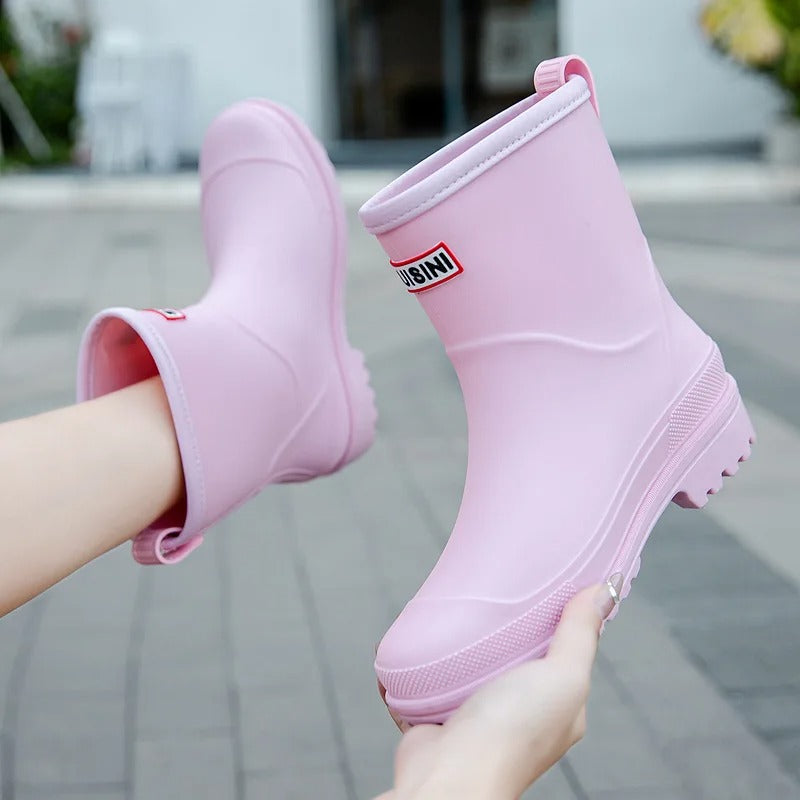 Emily | Trendy semi-high waterproof rain boots