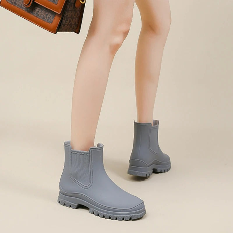 Ruby | Luxury semi-high waterproof rain boots