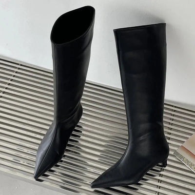 Elegant | Black Knee High Boots for Women 1