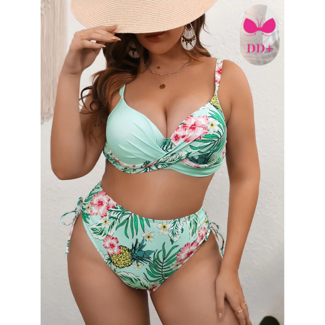 Floral Oversized Bikini Set | Plus Size Swimwear for Women 2
