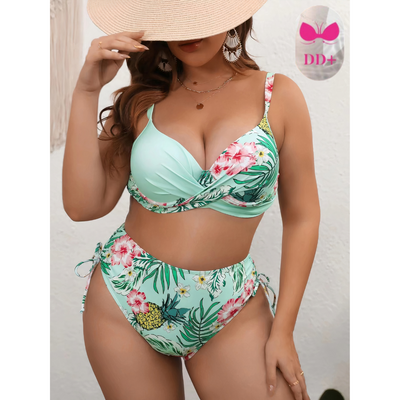 Floral Oversized Bikini Set | Plus Size Swimwear for Women 1