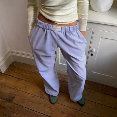 Variant image for Samantha Women's Pants – Elegant White Linen, Flattering Fit-6