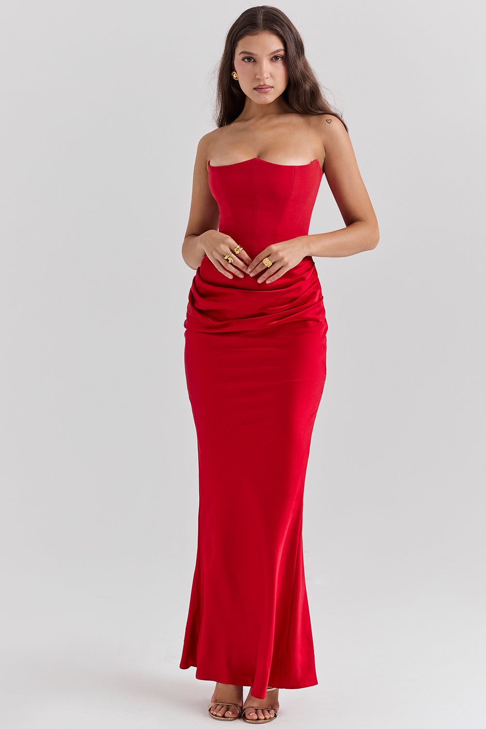 Marina | Elegant strapless corset dress