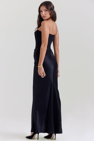 Victoria | Strapless Corset Maxi Dress