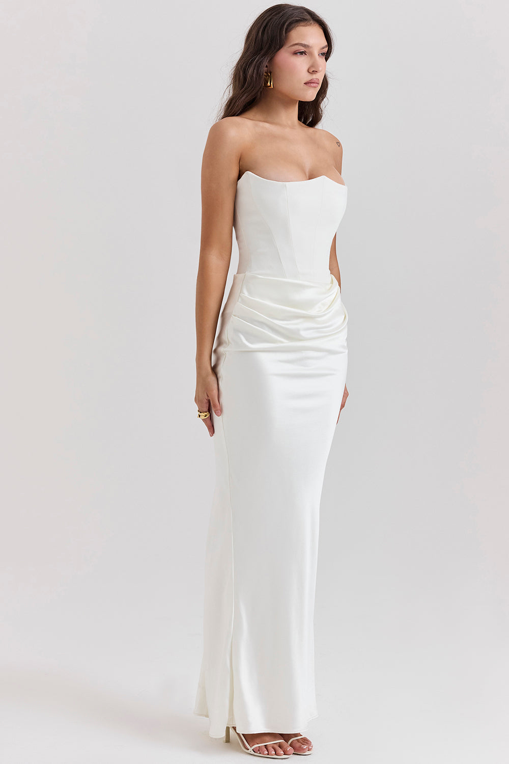 Victoria | Strapless Corset Maxi Dress