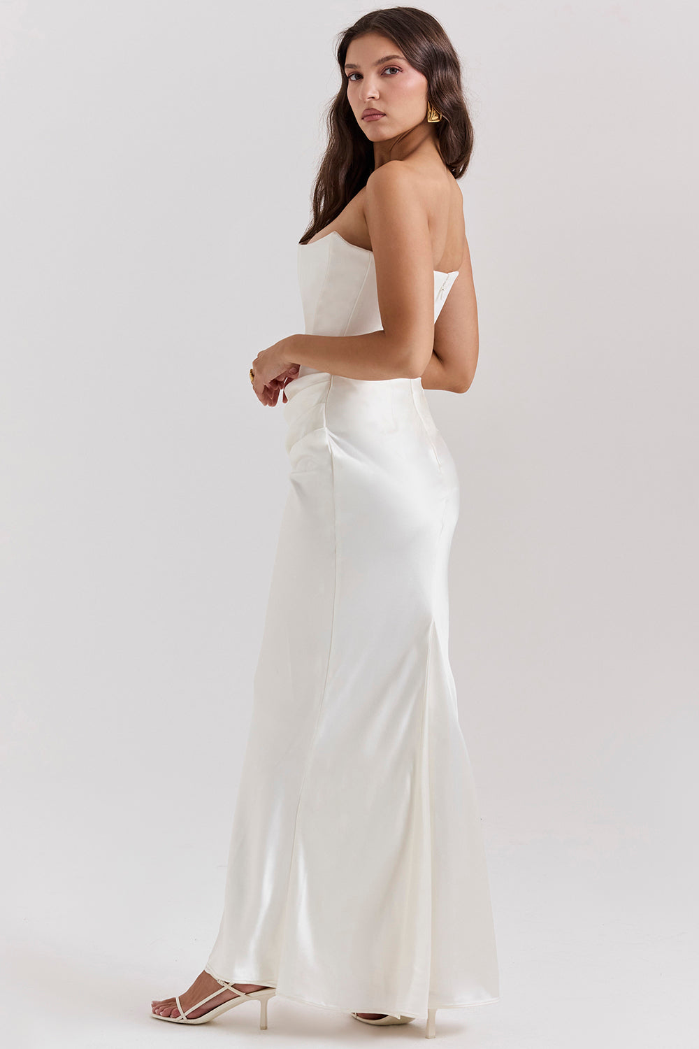 Victoria | Strapless Corset Maxi Dress