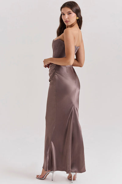 Victoria | Strapless Corset Maxi Dress