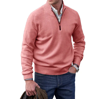 Adrian | Cashmere zip-up sweater