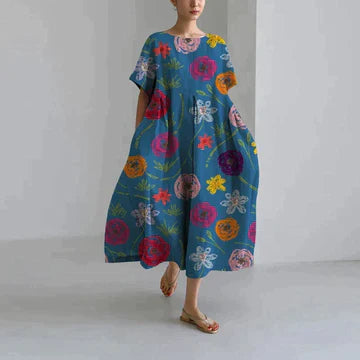 Variant image for Zyra | Floral Summer Dress for Women-37