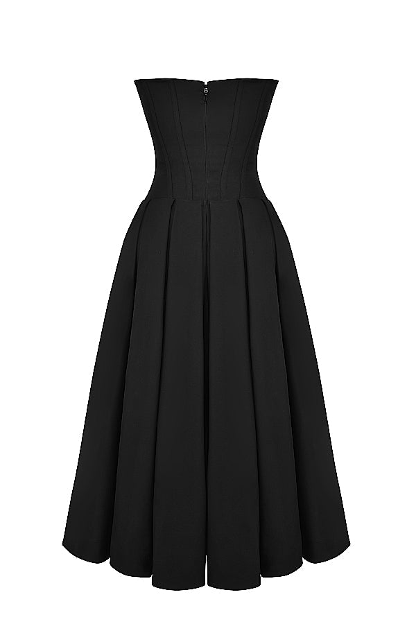 Isla | Ballerina strapless midi dress