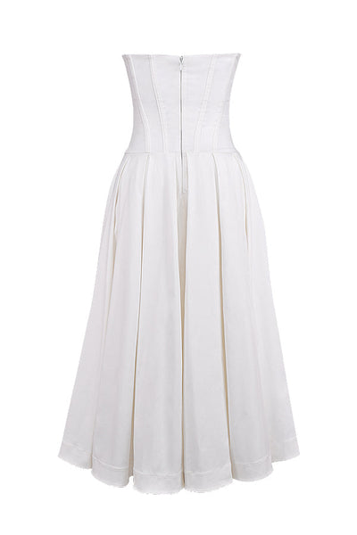 Isla | Ballerina strapless midi dress