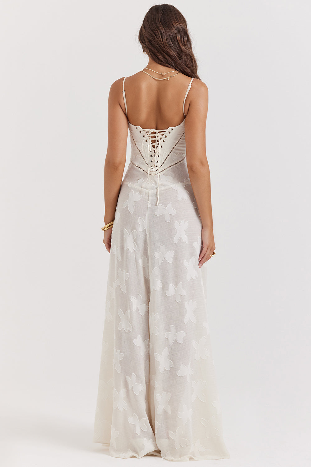 Sophia | Maxi Dress with Floral Lace Back