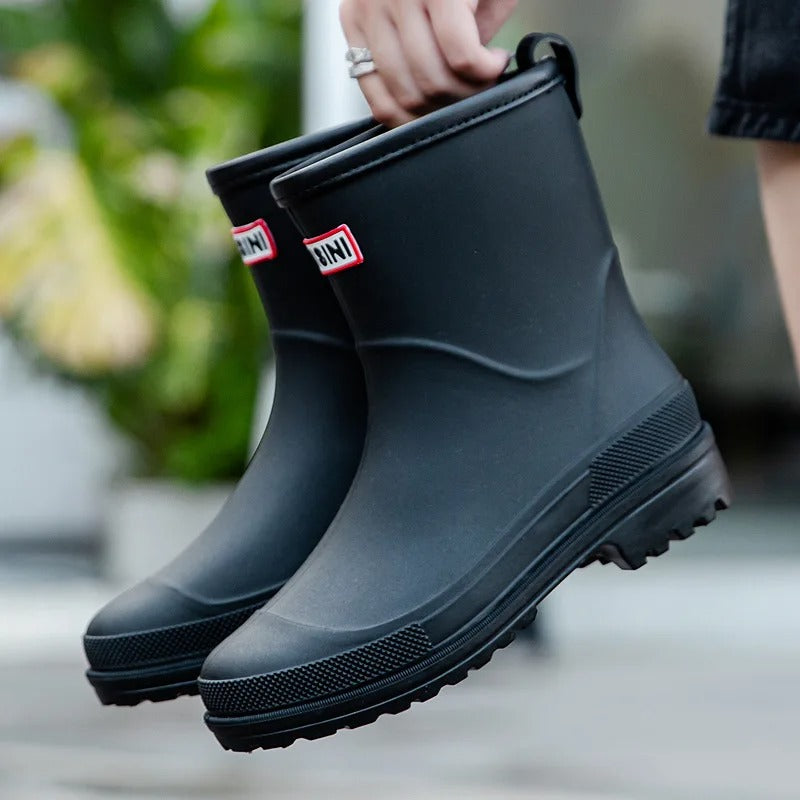 Emily | Trendy semi-high waterproof rain boots