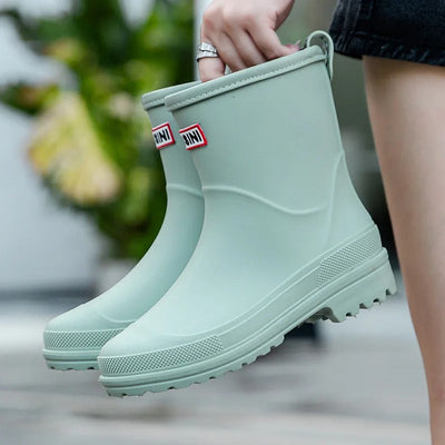 Emily | Trendy semi-high waterproof rain boots