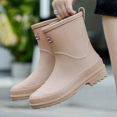 Emily | Trendy semi-high waterproof rain boots