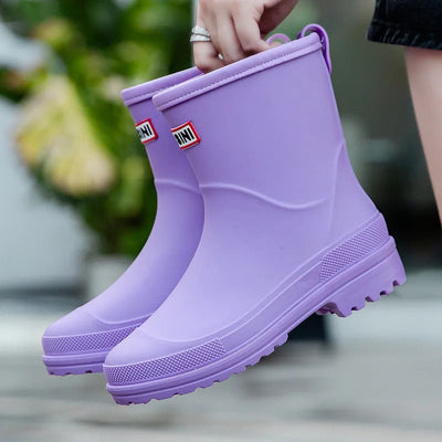 Emily | Trendy semi-high waterproof rain boots