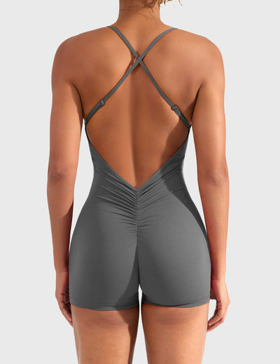 Eden | Sleeveless V-Back Jumpsuits