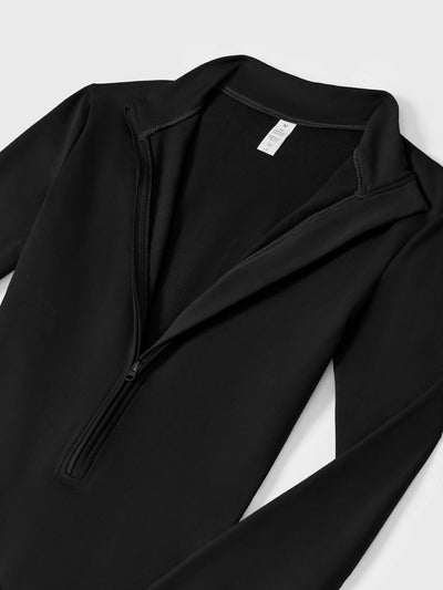 Aurora | Fleece Long Sleeve Zipper Jumpsuit