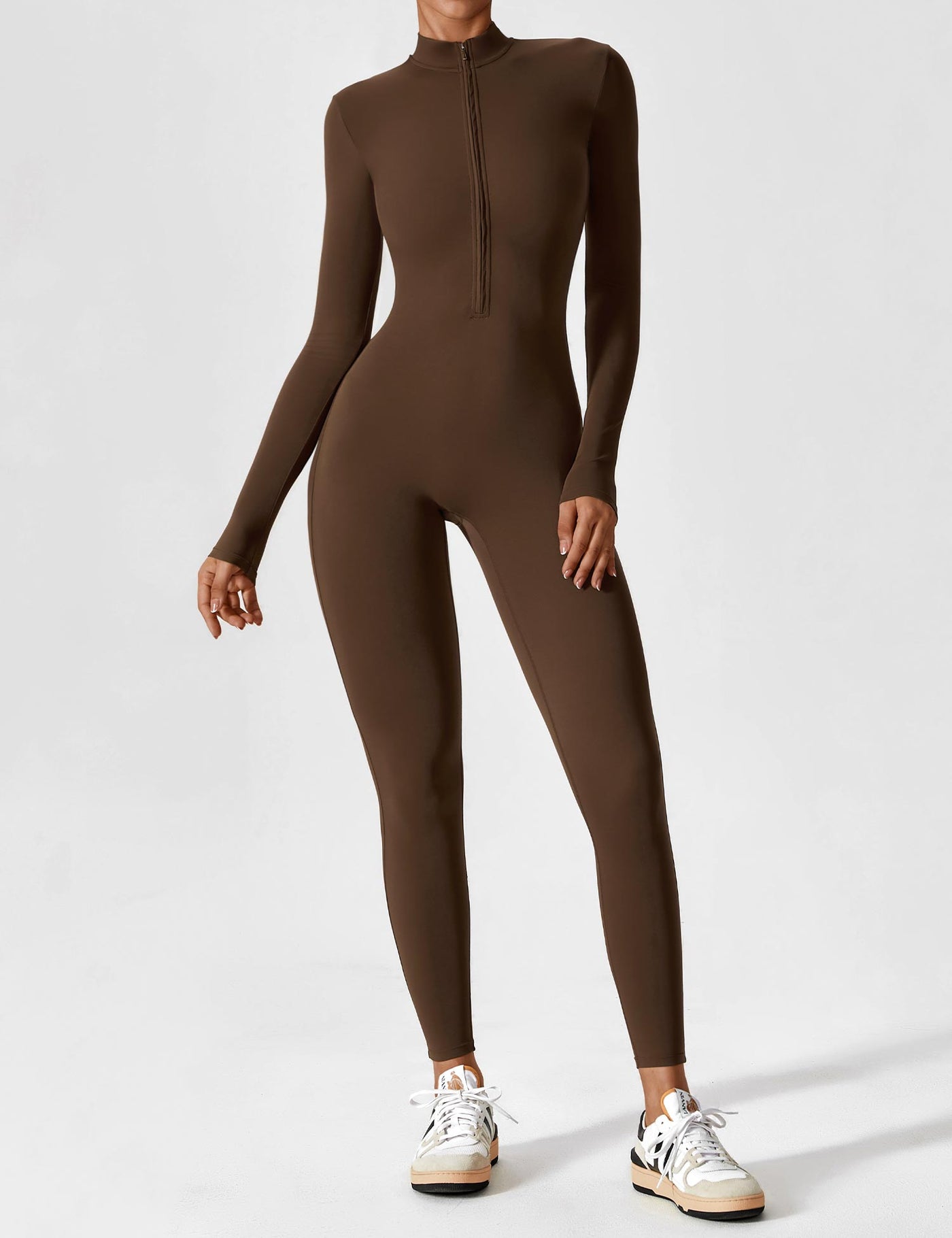 Aurora | Fleece Long Sleeve Zipper Jumpsuit