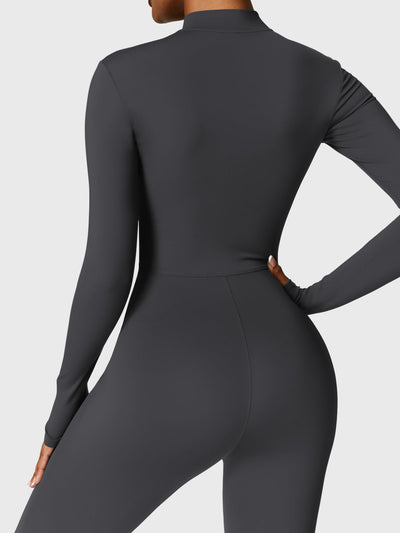 Aurora | Fleece Long Sleeve Zipper Jumpsuit