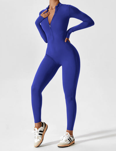 Aurora | Fleece Long Sleeve Zipper Jumpsuit