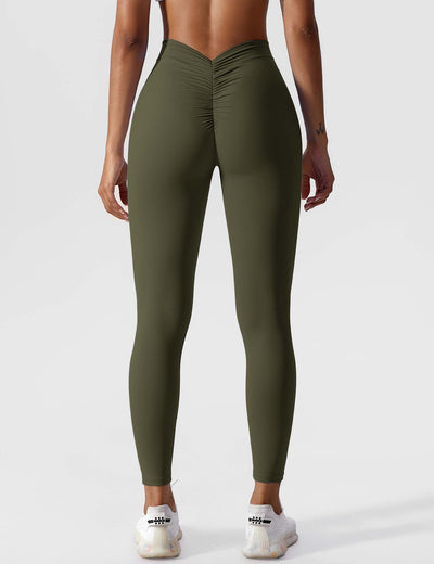 Hazel | Modern V-back Ruched Leggings