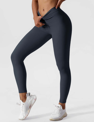 Hazel | Modern V-back Ruched Leggings