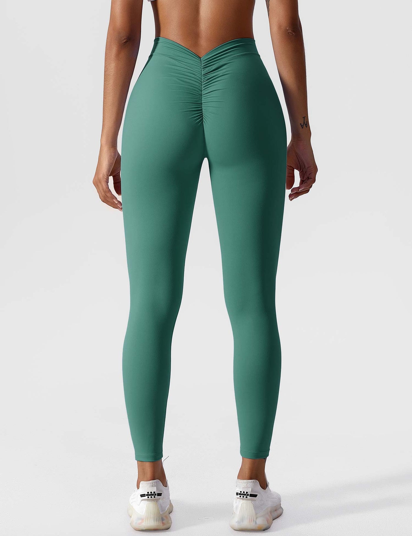 Hazel | Modern V-back Ruched Leggings