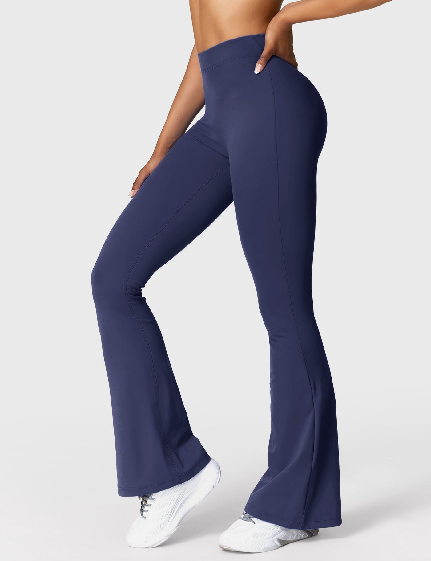 Tessa | Stylish V-back Flare Leggings