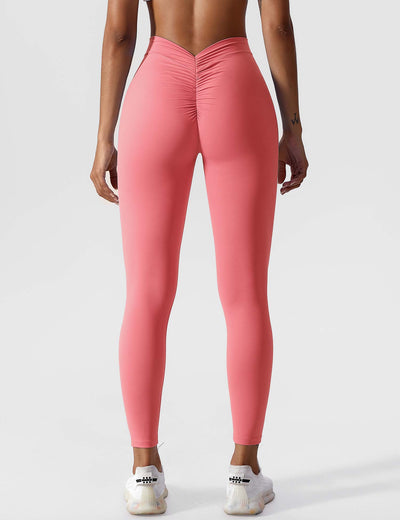 Hazel | Modern V-back Ruched Leggings