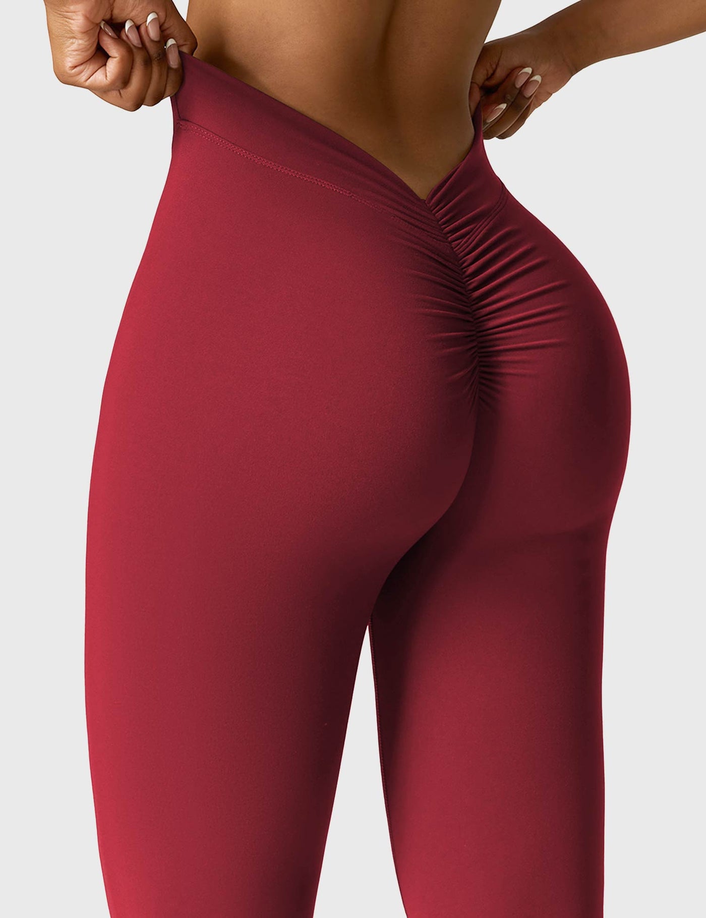 Tessa | Stylish V-back Flare Leggings